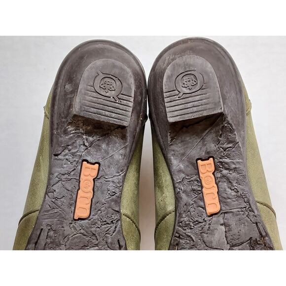 Born Womens | Green | Leather Round Toe Floral Ballet Flat Size 8.5 - Picture 12 of 12